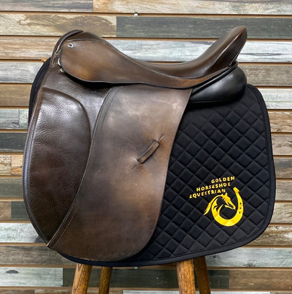USED Black Country Springtree Dressage Saddle 17" 17" Brown