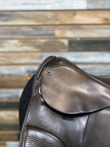 USED Black Country Springtree Dressage Saddle 17" 17" Brown