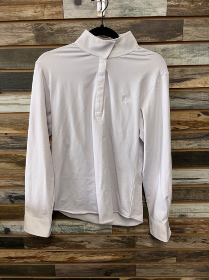 USED Ovation Long Sleeve Show Shirt Large White