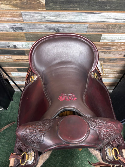 Tucker High Plains Trail Saddle 16.5" Brown