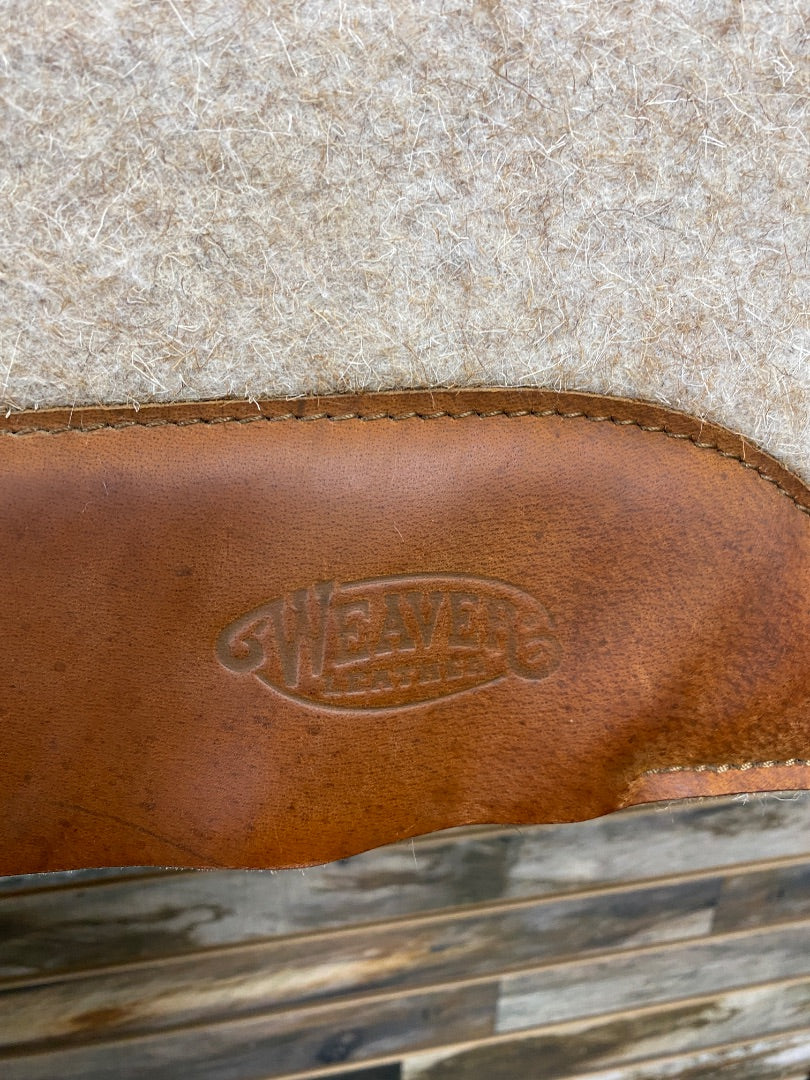 USED Weaver Contoured Wool Blend Felt Saddle Pad 1"