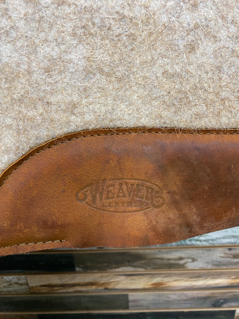 USED Weaver Contoured Wool Blend Felt Saddle Pad 1"