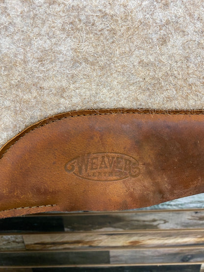 USED Weaver Contoured Wool Blend Felt Saddle Pad 1"