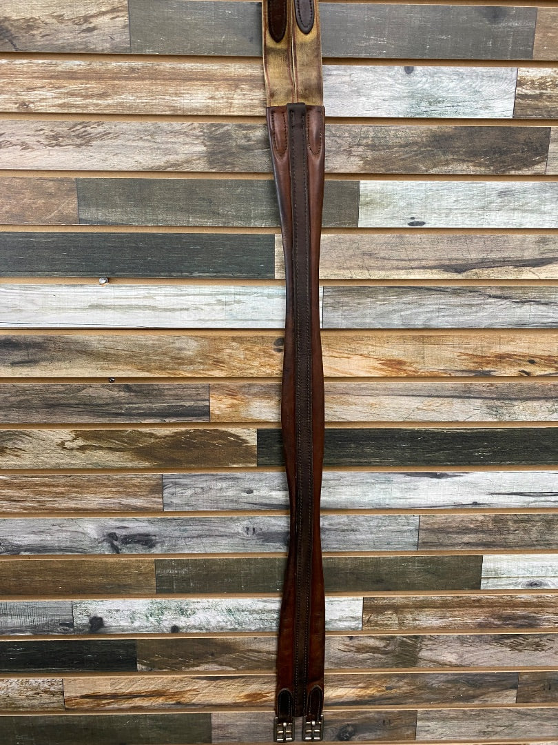 USED  Leather Straight Girth 46" Havana
