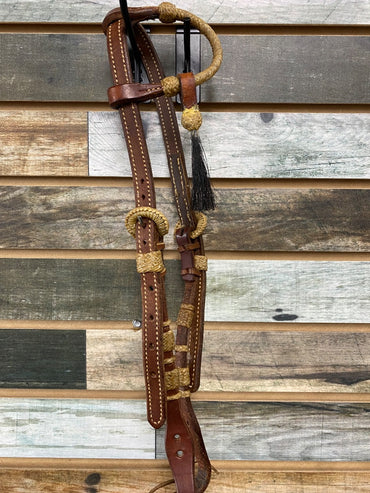 USED One Ear Headstall With Rawhide | Horse, M/O