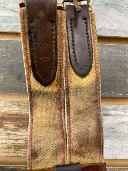 USED  Leather Straight Girth 46" Havana