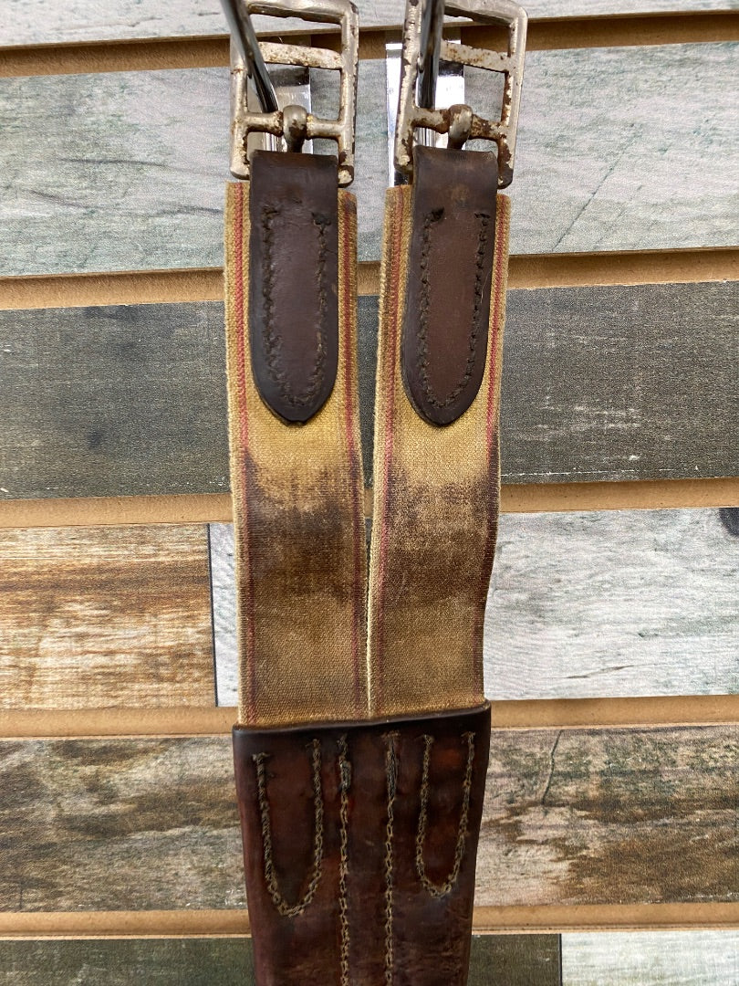 USED  Leather Straight Girth 46" Havana