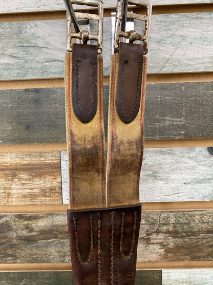 USED  Leather Straight Girth 46" Havana