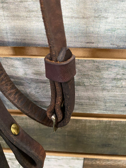 USED  Western Harness Leather Reins  Dark Oil