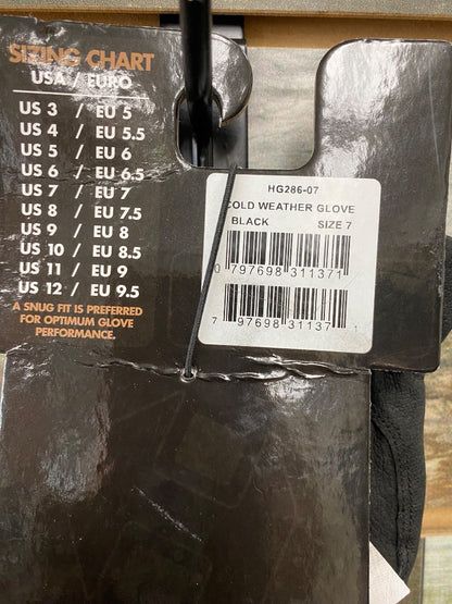 USED Heritage Leather Riding Gloves 7 Black