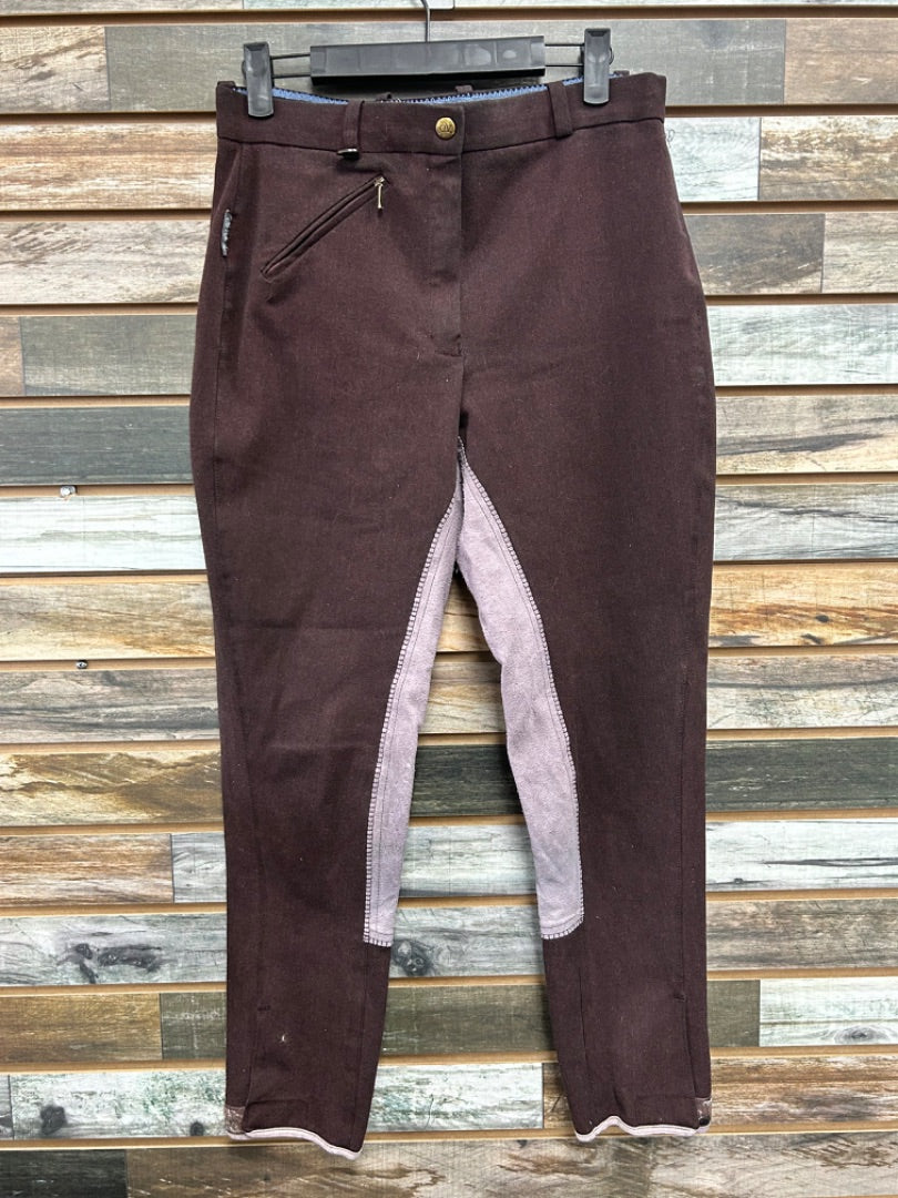 USED Ovation Ladies English Breeches 30R Maroon