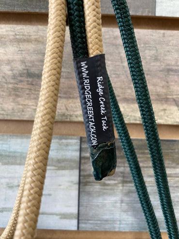 USED  Rope Halter  Green/Tan