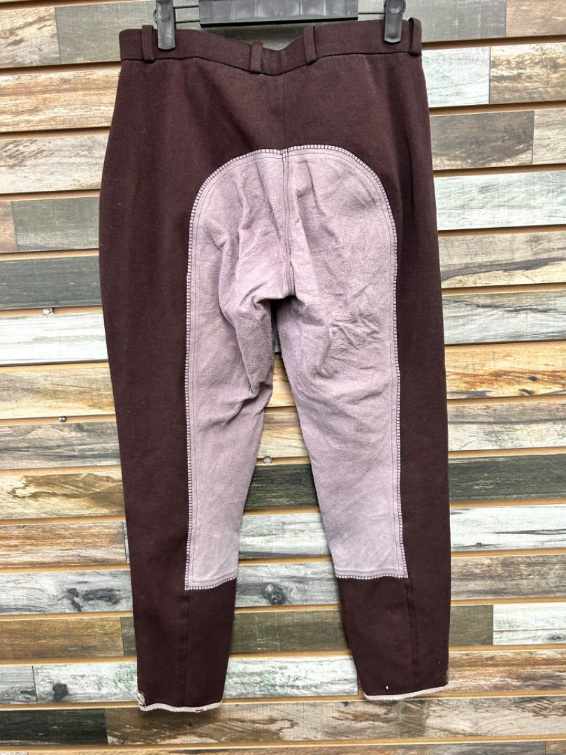 USED Ovation Ladies English Breeches 30R Maroon