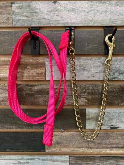 USED  Nylon Stud Chain  Hot Pink