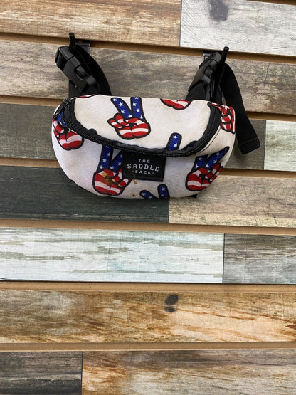 USED The Saddle Sack Pommel Bag  Red White & Blue