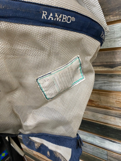 USED Rambo Fly Mask Horse Grey/Navy