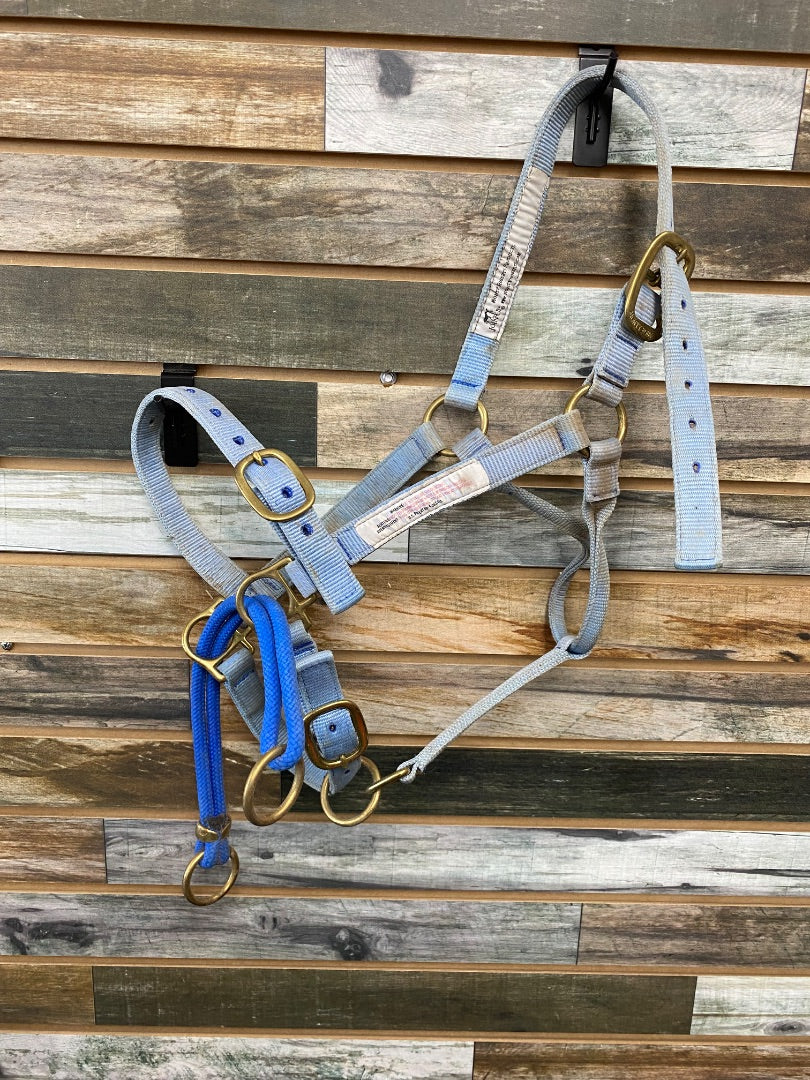 USED Monty Roberts Halter Side Pull  Light Blue