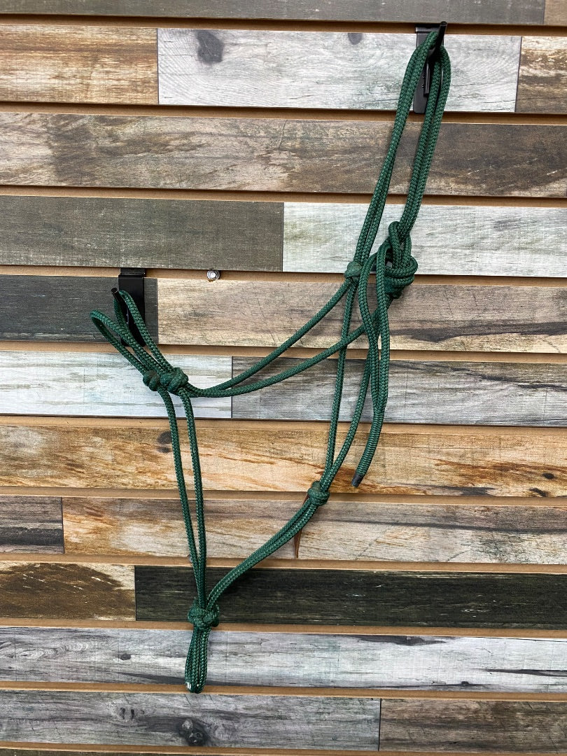 USED  Rope Halter  Green