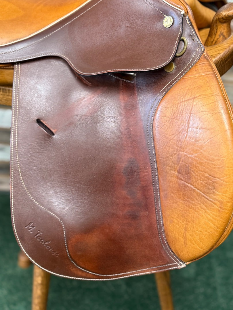 USED 17" M. Toulouse Two-Toned Hunter/Jumper Saddle