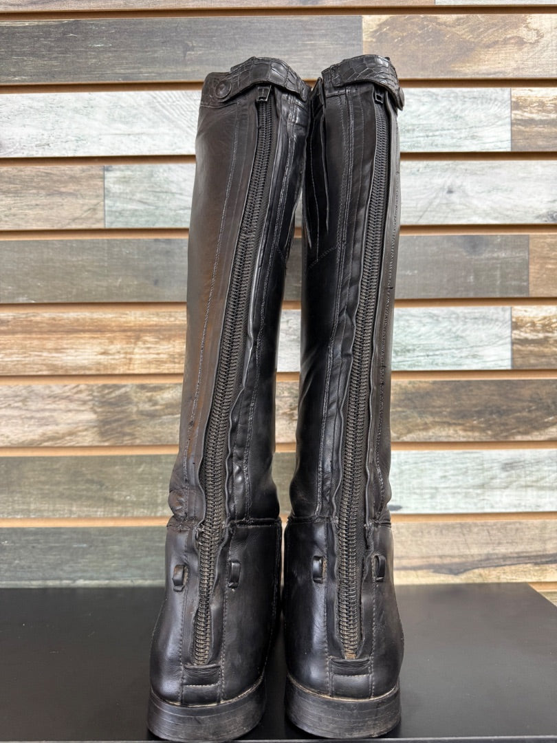 USED Derdaq Dress Boots 7 Black