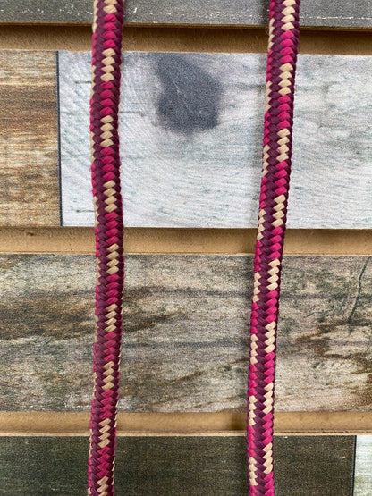 USED Weaver Nylon Barrel Reins Horse Pink