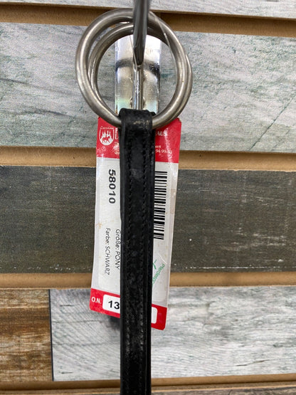 USED (NWT) Pferdesporthaus English Running Martingale Pony Black