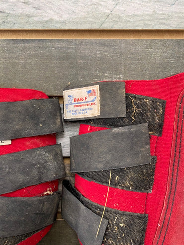 USED Bar F Tendon Boots Large Red
