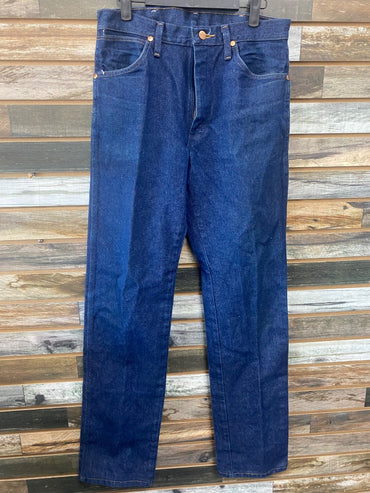 USED Wrangler Straight Leg 30x34 Dark Blue