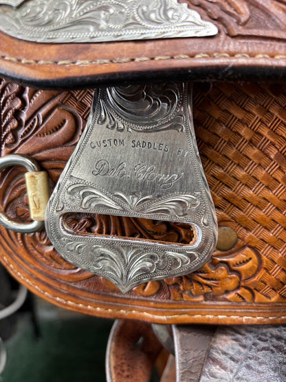 USED Dale Chavez Custom Show Saddle 16" Light Oil