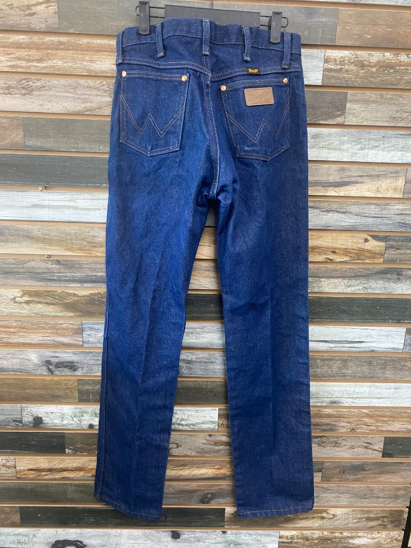 USED Wrangler Straight Leg 30x34 Dark Blue