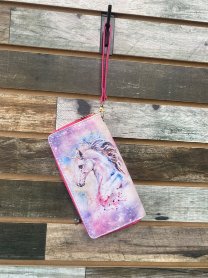 USED  Unicorn Wallet  Pink