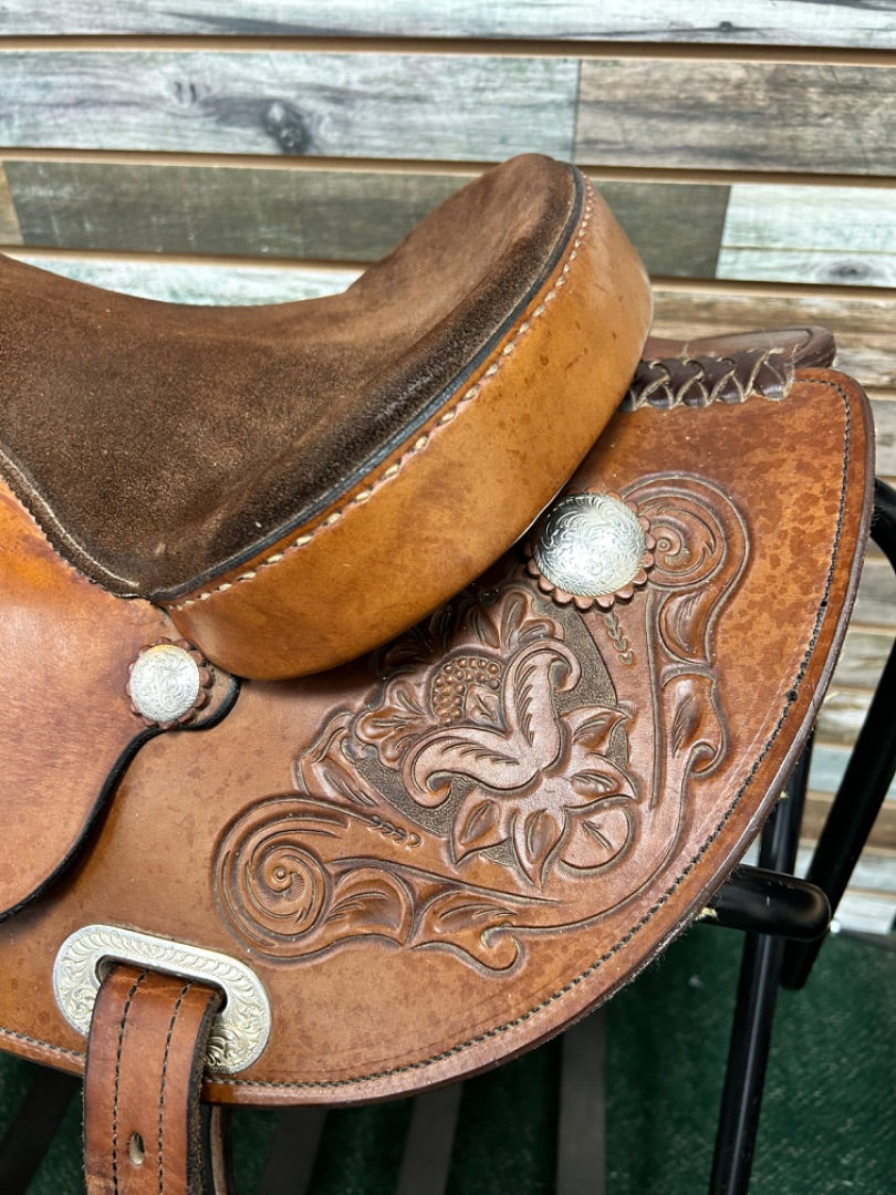 USED Bona Allen Saddle Co Ranch Saddle 15" Medium Oil