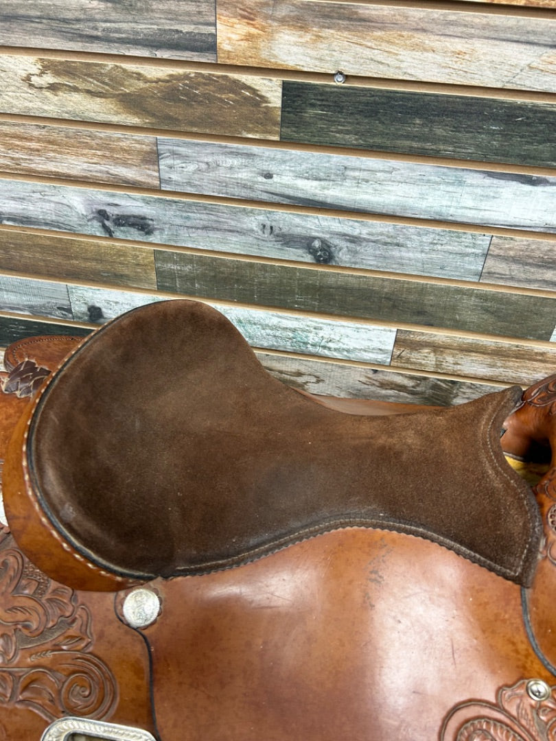 USED Bona Allen Saddle Co Ranch Saddle 15" Medium Oil