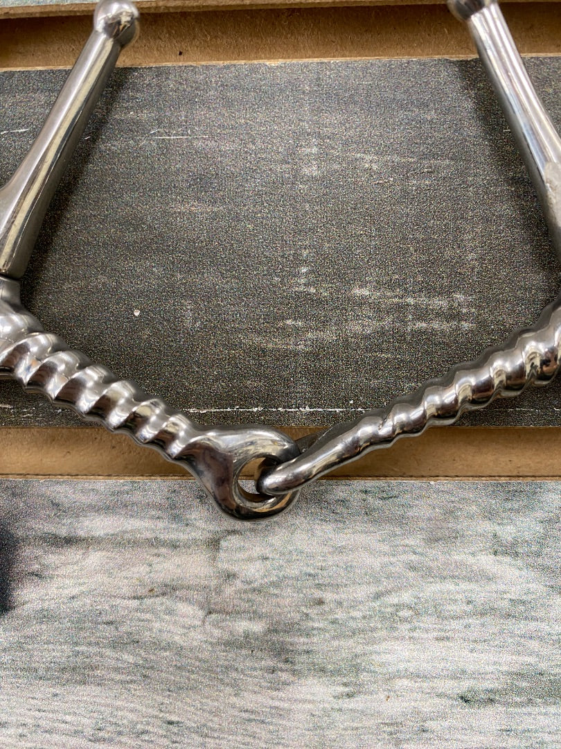 USED  Bit Full Cheek Corkscrew 4 1/2” Silver