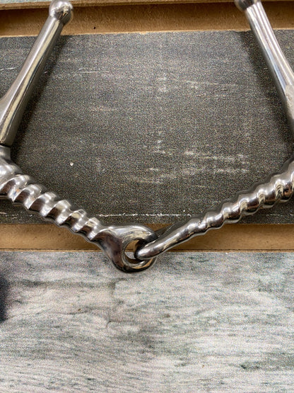 USED  Bit Full Cheek Corkscrew 4 1/2” Silver