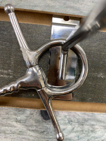 USED  Bit Full Cheek Corkscrew 4 1/2” Silver