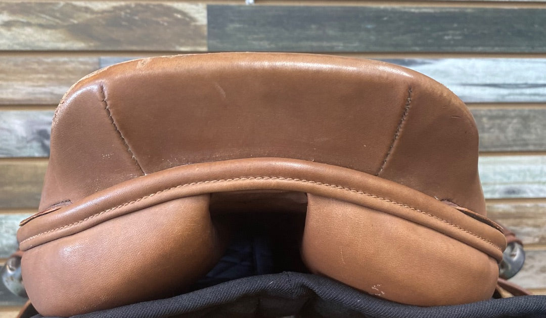 USED Ashland Close Contact English Saddle 17.5" Havana