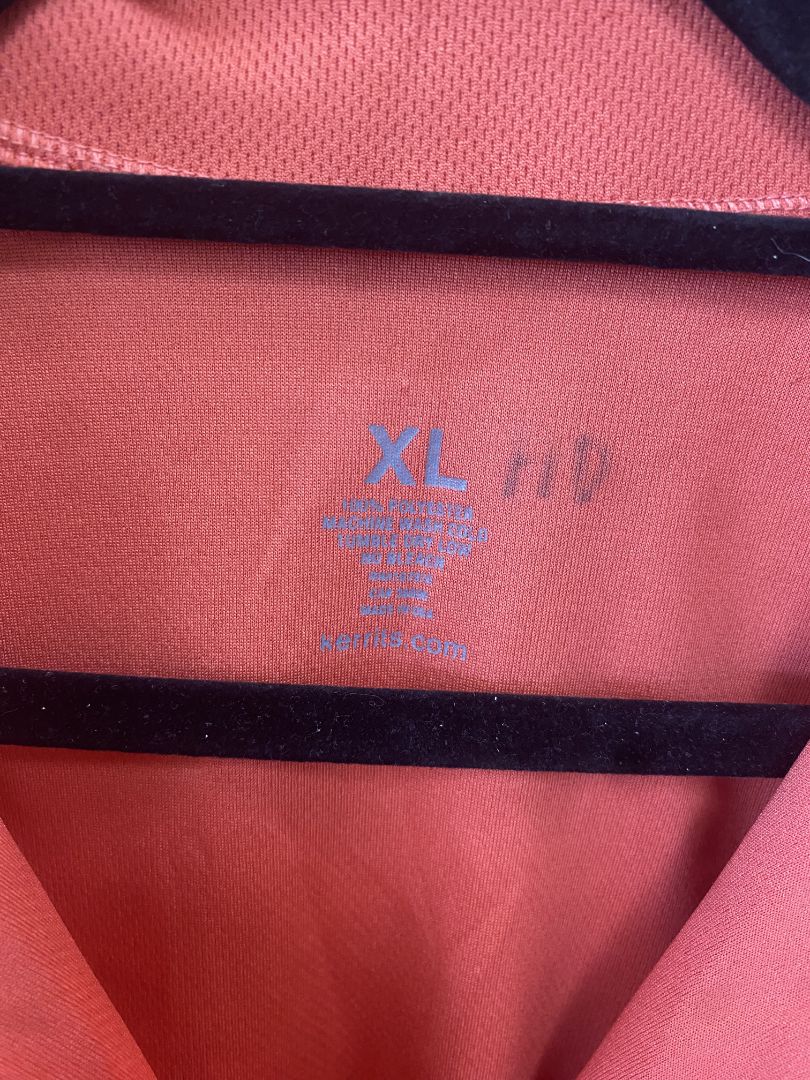 USED Kerrits Sleeveless Quarter Zip XL Coral