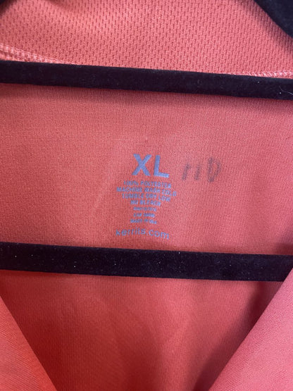 USED Kerrits Sleeveless Quarter Zip XL Coral