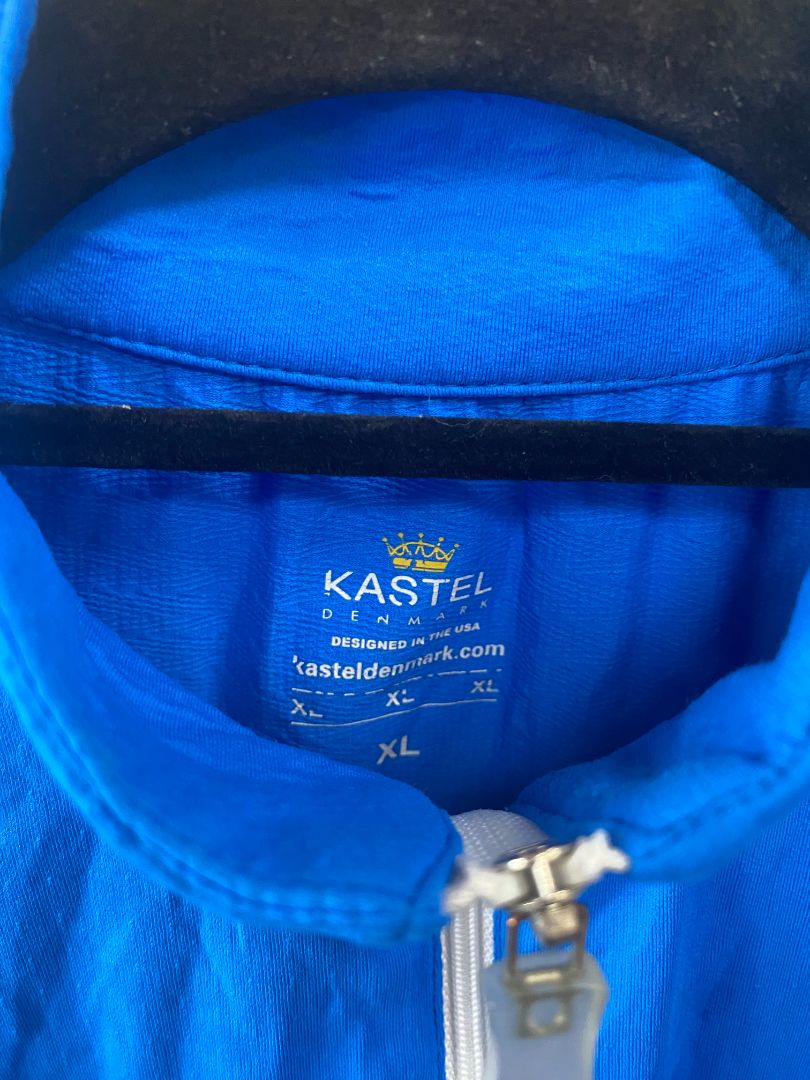 USED Kastel Denmark Ladies Sun Shirt XL Blue