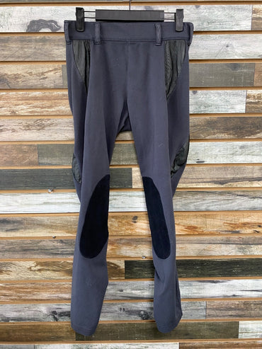 USED Irideon Knee Patch Breeches Large Black/Grey