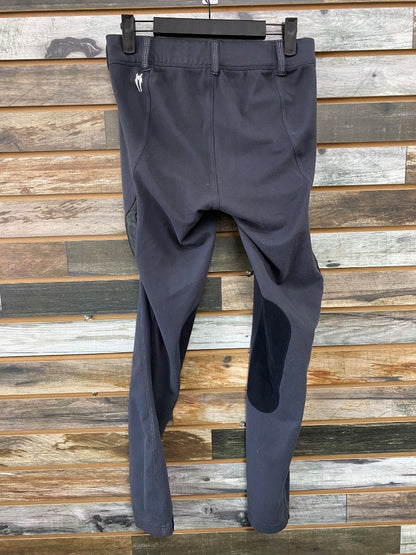 USED Irideon Knee Patch Breeches Large Black/Grey