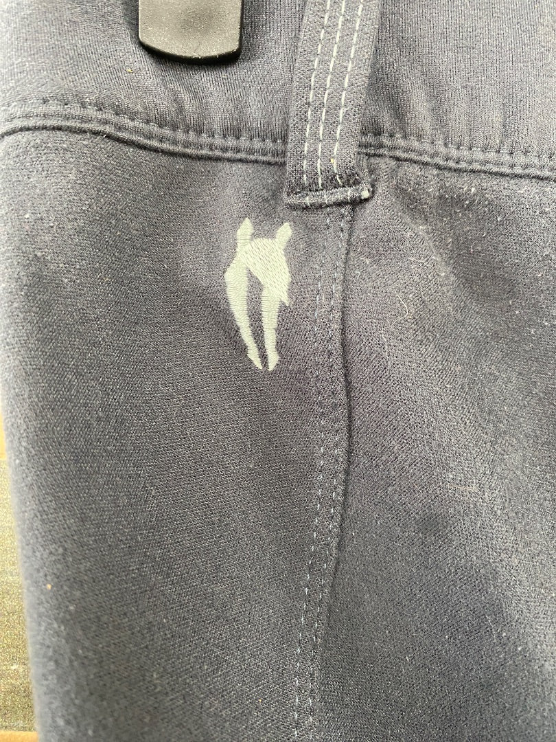 USED Irideon Knee Patch Breeches Large Black/Grey