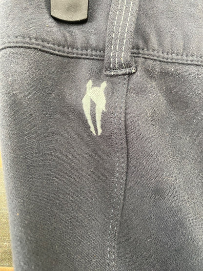 USED Irideon Knee Patch Breeches Large Black/Grey