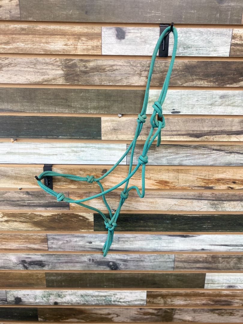 USED  Rope Halter  Green