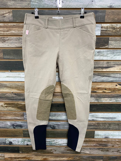 USED Tailored Sportsman Ladies English Breech Knee Patch 30R Tan