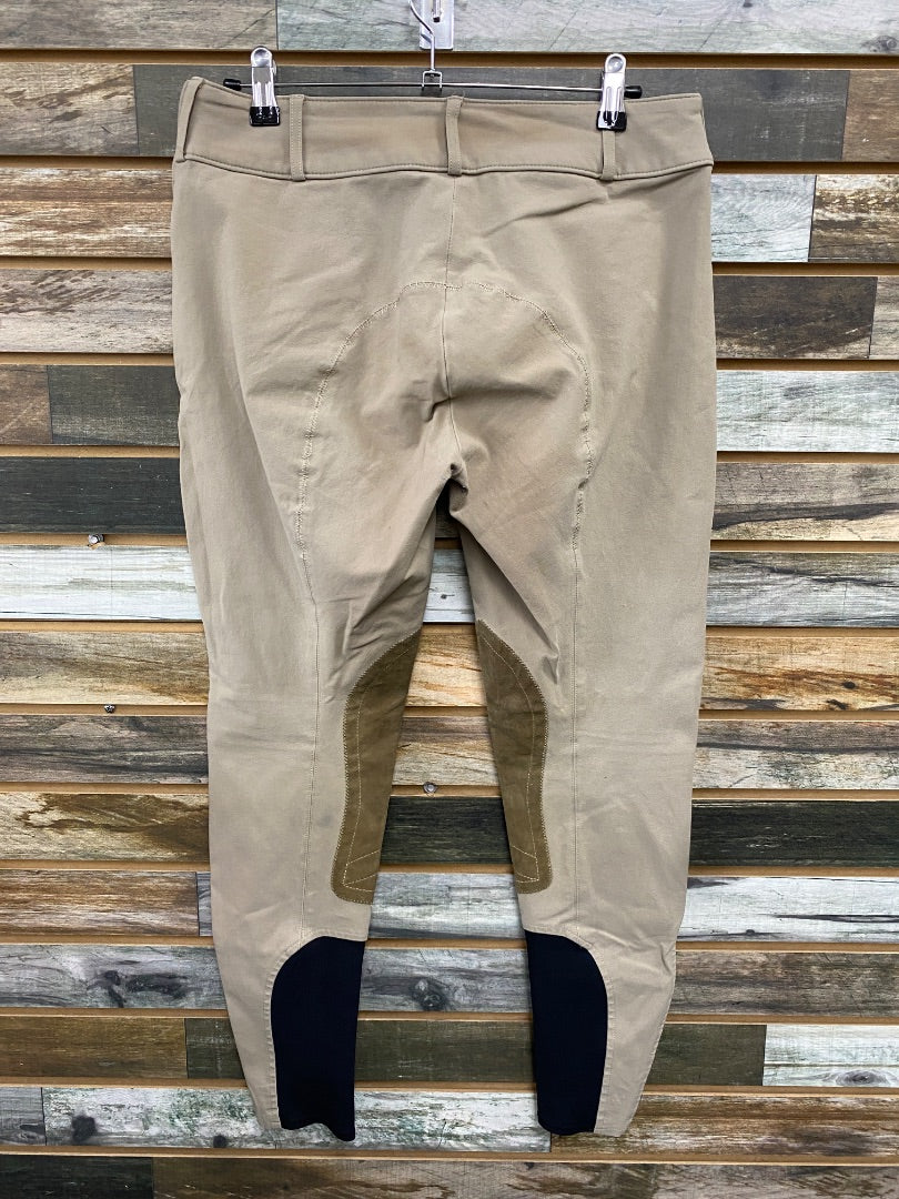 USED Tailored Sportsman Ladies English Breeches Knee Patch 30” Tan