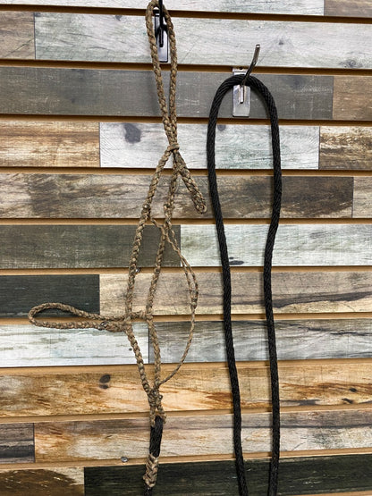 USED  Rope Halter/Lead Horse Black/Green/Orange