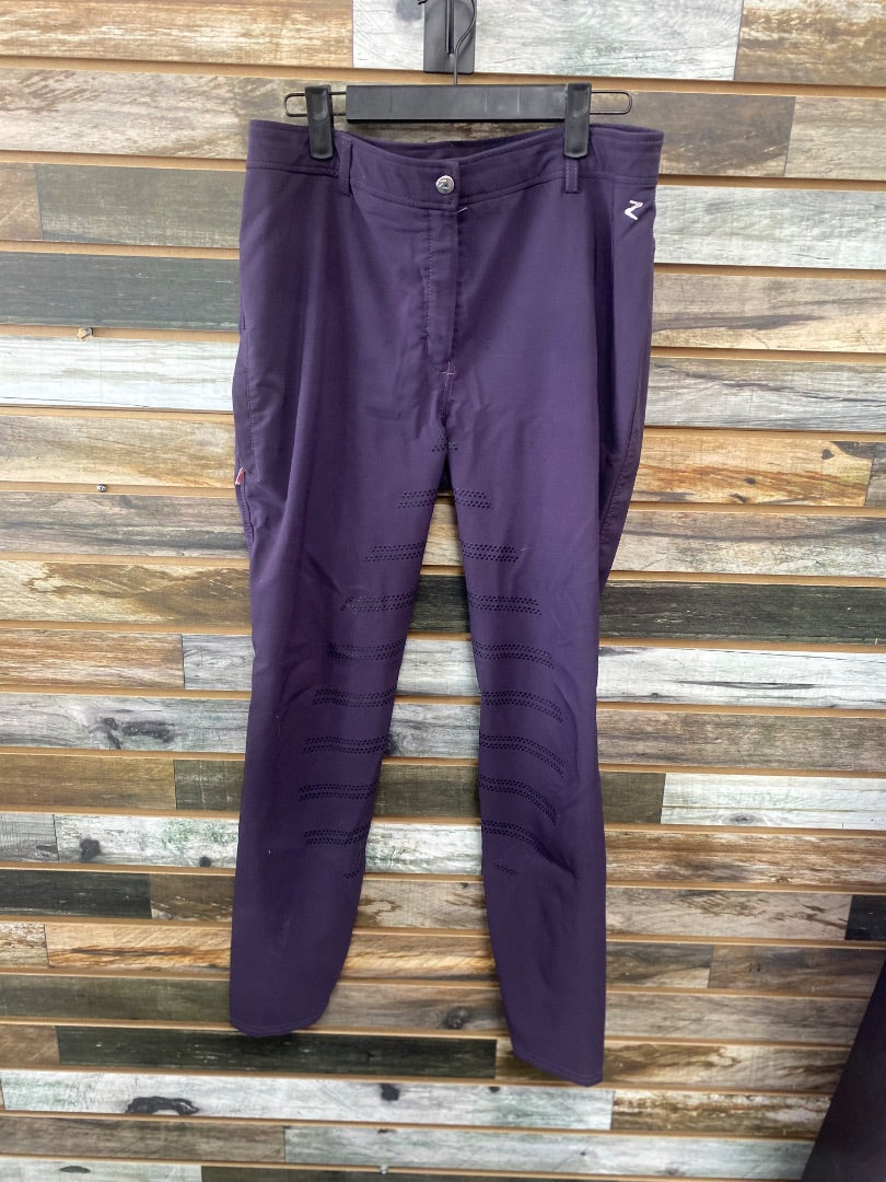 USED Horze Horze Ladies EnglishFull Seat Breeches us 32 purple