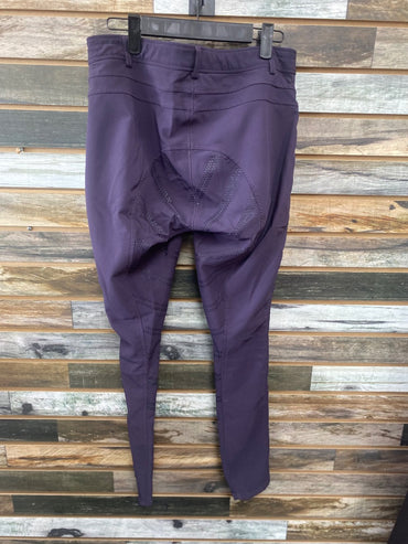 USED Horze Horze Ladies EnglishFull Seat Breeches us 32 purple